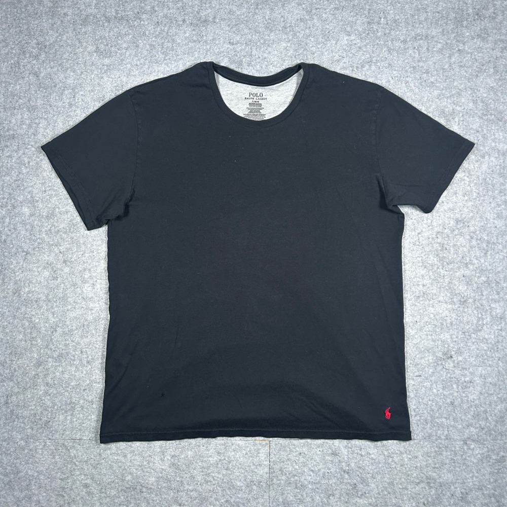 Polo Ralph Lauren T Shirt Mens Large Black Supreme Comfort Pony Logo loungewear